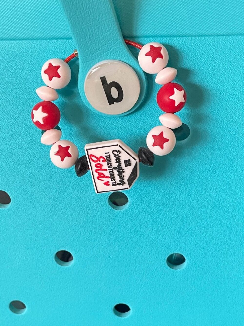 Realtor Silicone Bogg Bag Ring-SOLD Real Estate Bogg Accessories-Sold Bogg Charm